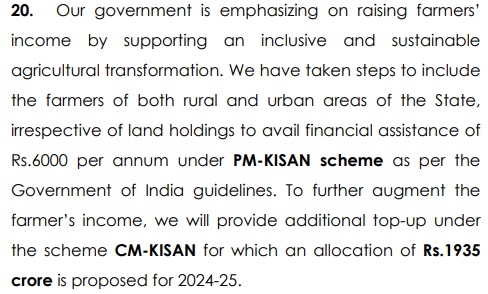 Odisha CM Kisan Scheme info