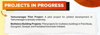 Haryana Mukhyamantri Shehri Awas Yojana Projects in Progress.