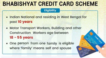 West Bengal Bhabishyat Credit Card Scheme Benefits.