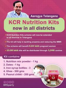 Telangana KCR Nutrition Kit Scheme Logo