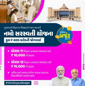 Gujarat Namo Saraswati Yojana Information